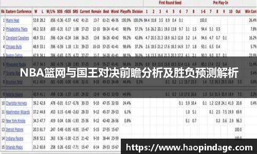 NBA篮网与国王对决前瞻分析及胜负预测解析