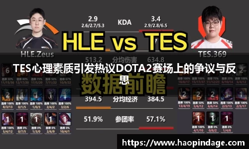 TES心理素质引发热议DOTA2赛场上的争议与反思